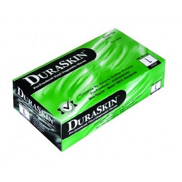 Disposable Glove, Non-Sterile, Vinyl, Clear, Ambidextrous Hand, Industrial/Food Service Grade Application, Powder-Free, 4 mil Thickness