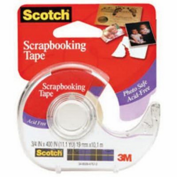 Double Sided Photo and Document Tape, 300 Inch Length, 1/2 Inch Width, Transparent