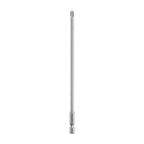 Screwdriver Bit, Standard, #2 Point, Phillips® Point, 6 in Overall Length, Hex Shank, 43104 in Shank, Steel