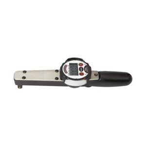 Electronic Dial Torque Wrench, 3/8 in Drive, 5 to 50 ft-lb Torque, Fixed Head, Graduations: 0.1 in-lb, 11 in Overall Length, CW/CCW Rotation, +/-1 % Accuracy, Setting: Peak Hold/Track, LCD Display, Yellow/Green/Red Light/Audible Buzzer Indicator, 9 V