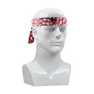 Cooling Bandana, Evaporative Cooling, Series: EZ-COOL®, Universal, Patriot, 65% Polyester/35% Cotton Poplin, 10 to 20 min Soaking