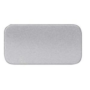 Adhesive Inscription Label, Rectangle Plate Shape, Black Legend, 9.5 mm Height, 18.5 mm Width, Silver Field