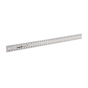Straight Edge Ruler, Heavy Duty, 36 in Length, 2 in Width, 0.13 in Thickness, Measuring System: Imperial, Graduations: 1/16 in, Aluminum