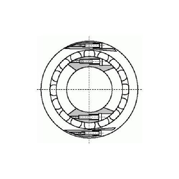 Roller Bearing, 114 mm Bore, 230 mm Outside Diameter, 2 Rows, 104 mm Width, Open Closure