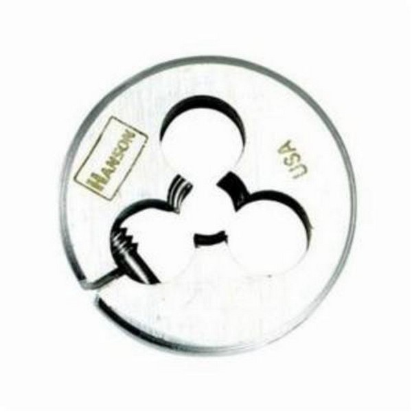 Round Die, Screw Adjustable, Measurement System: Imperial, 5/16-24 Thread, NF Thread, 1 in OD Die, High Carbon Steel