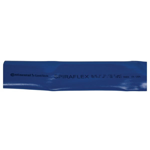 Water Suction and Discharge Hose, Extra Light Duty, 1-1/2 in Nominal, 1.67 in OD, 300 ft Length, 90 psi Working, -10 to 150 deg F, PVC Cover/Tube, Blue