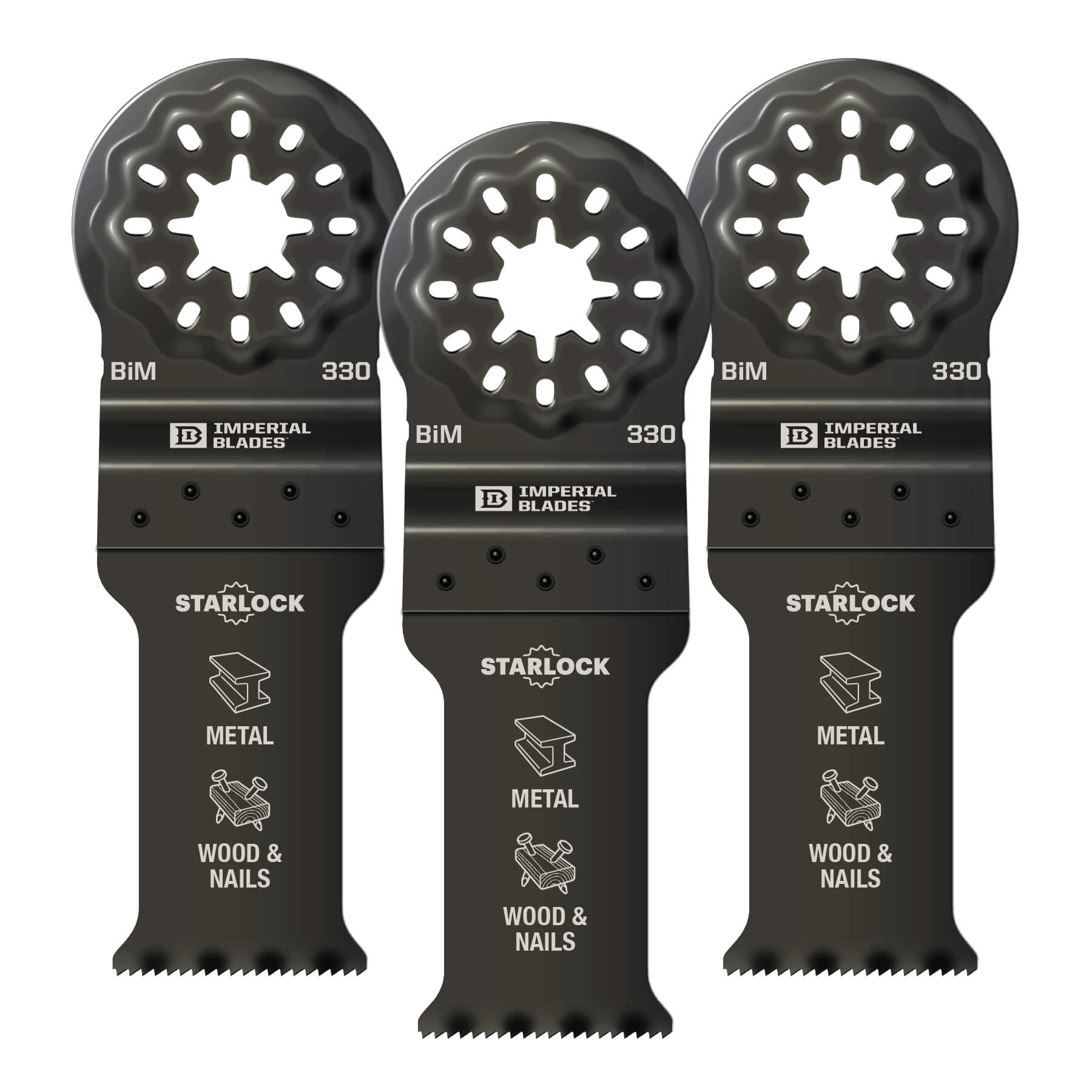 Metal/Wood Blade, Multi-Tool, For Use With: Bosch and Fein Imperial STARLOCK™ Multi-Tool, Milwaukee, Ridgid, Makita, Rockwell Non-Imperial STARLOCK™ Multi-Tool, Specifications: 1-1/8 in, Bi-Metal