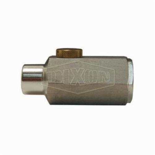 Air Lubricator, Mini In-Line, 3/8 Inch FNPT x 3/8 Inch MNPT, 22 scfm, 200 psi, Aluminum
