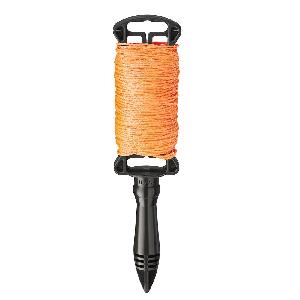 Braided Line, 0.06 in Size, 250 ft Overall Length, Nylon/Plastic, Orange
