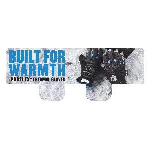 Header Card, Large Countertop Display, Thermal Gloves Legend, Premium Corrugated Cardboard