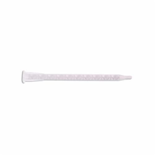 Static Mix Nozzle, Luer Tip, Specifications: 20 Elements, 0.25 in ID x 5.9 in L, 1:1/2:1/4:1 Mix Ratio, For Use With: 50 mL A Style Cartridges, Polyplas/Polypropylene