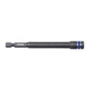 Impact Nutsetter, Lobular Magnetic, Measurement System: Imperial, Hex Point, 1/4 in Point, Quick-Change Hex Shank, 1/4 in Shank, 4 in Overall Length, 7/16 in Diameter Body, Steel, Black Oxide