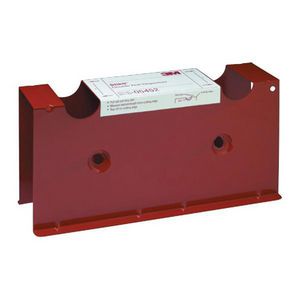 Double Roll Dispenser, Portable, Specifications: 2-3/4 in W, For Use With: Blue Abrasive Sheet Rolls, Red