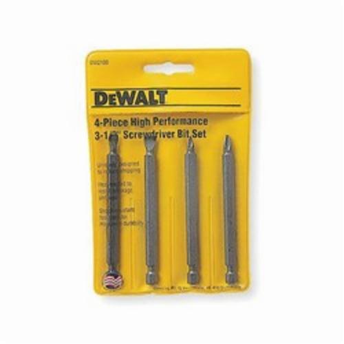 Screwdriver Bit Set, 4 Piece, Steel