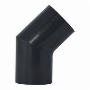 45° Elbow Fitting/Connector, 1/4 Inch Nominal, Slip End Style, SCH 80 Schedule, PVC, 140 °F
