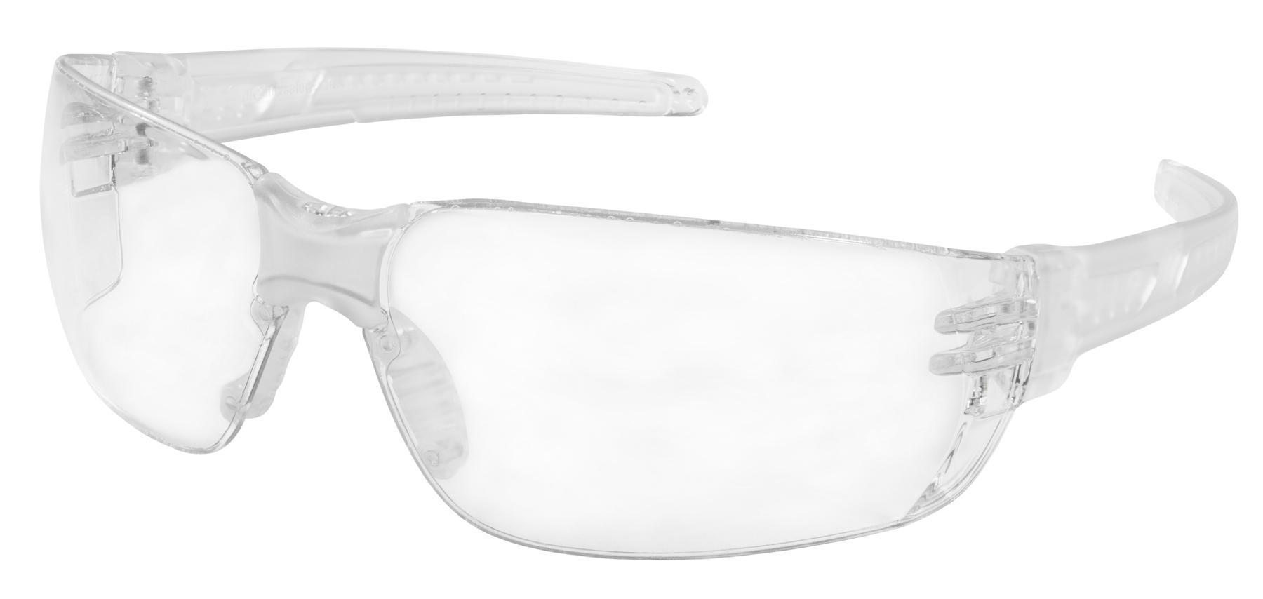 Safety Glass, Lightweight, Series: Hulk HK2, Regular Size, MAX6 Anti-Fog Lens Coating, Clear Lens, Polycarbonate Frame