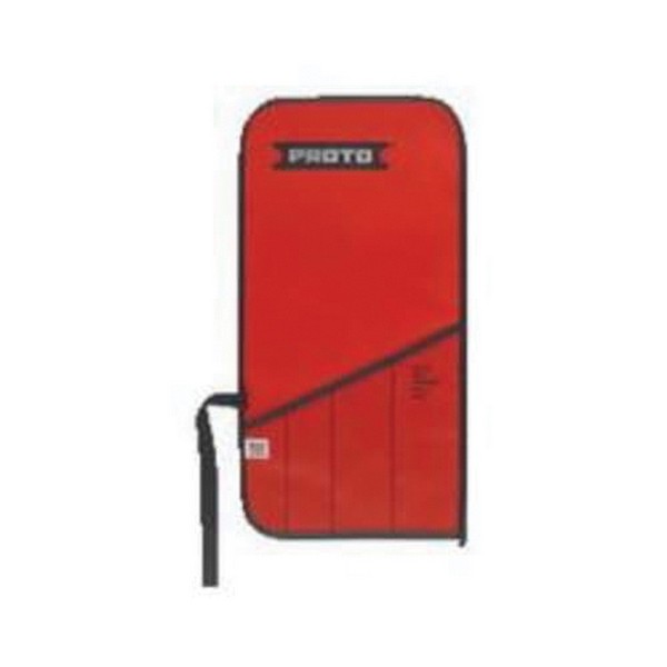 Tool Pouch, For Use With: J1270B Flex Head Wrench Set, 4 Pocket, Canvas, Red, 7-1/2 in L x 3/16 in H