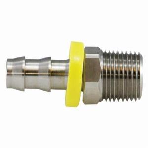 Adapter, Fitting/Connector Type: Adapter, 1/2 Inch Nominal, POHB x MIP End Style, 0.88 Inch Hex, 150 psi Pressure, 304/316 Stainless Steel, 2.07 Inch Length, Import