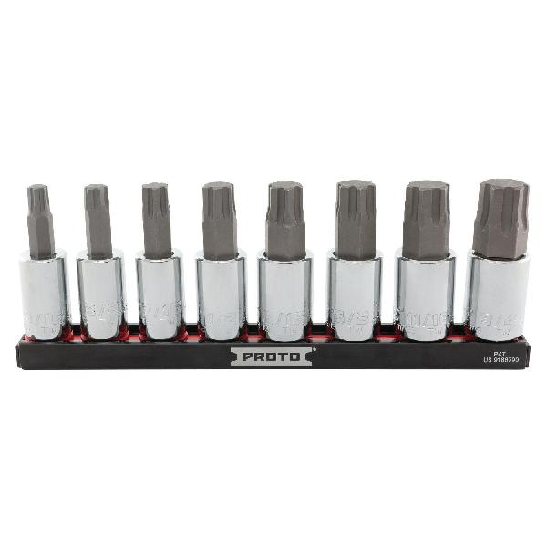 Socket Bit Set, Impact Rated: No, Measurement System: Imperial, 13 Piece, 1/2 in Drive, Specifications Met: ANSI Specified, Tether Capable: No, Alloy Steel, Polished Chrome