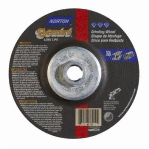 Cut-Off Wheel, All Purpose Mini, Series: DC514HG, 5 in Wheel Diameter, 1/4 in Wheel Thickness, Threaded Arbor Connector, 24 Grit, Extra Coarse Grade, Aluminum Oxide Abrasive, Wheel Type Number: Type 27, 12225 RPM Maximum, Resin Bond, 5/8-11 Center Hole Thread Size