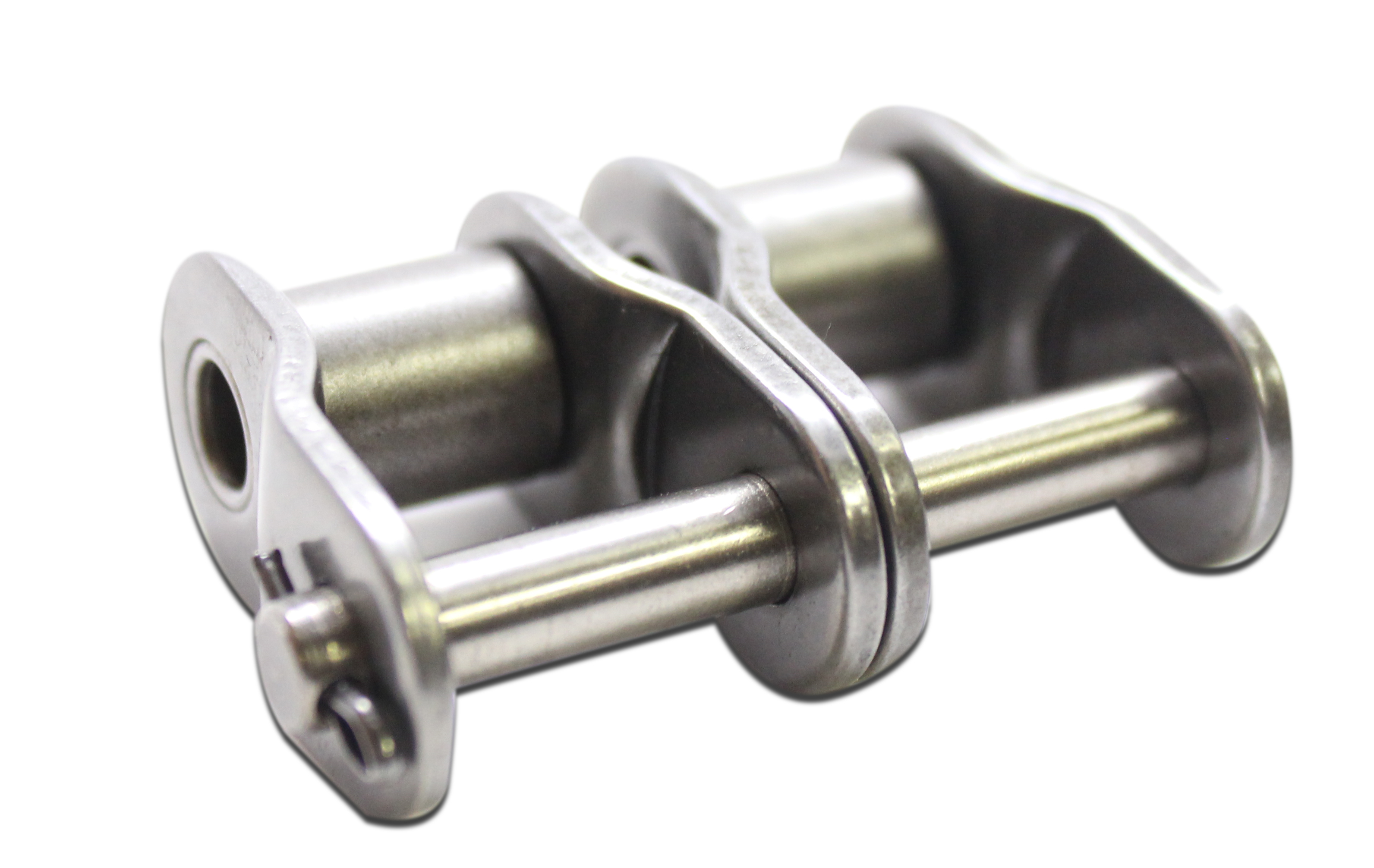Cottered Offset Link, 3/8 Inch Pitch, 35-2 Chain, Carbon Steel