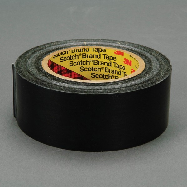 Filament Tape, Type IV, 55 m Length, 12 mm Width, 8 mil Thickness, Fiberglass Yarn Filament, Black, 3 Inch Diameter Core, Modified Synthetic Rubber Adhesive, Polyester Film Backing, 80 in-oz Adhesion Strength, 600 in-lb Tensile Strength, 70 °F Maximum