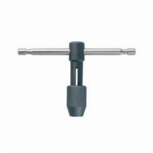 Tap Wrench, Tap Capacity: 12 to 5/16 in, High Carbon Steel, T Handle
