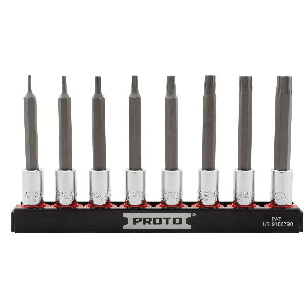 Hex Bit Set, Impact Rated: No, Measurement System: Imperial, 10 Piece, 1/4 in Drive, Specifications Met: ANSI Specified, Tether Capable: No, Alloy Steel, Polished Chrome