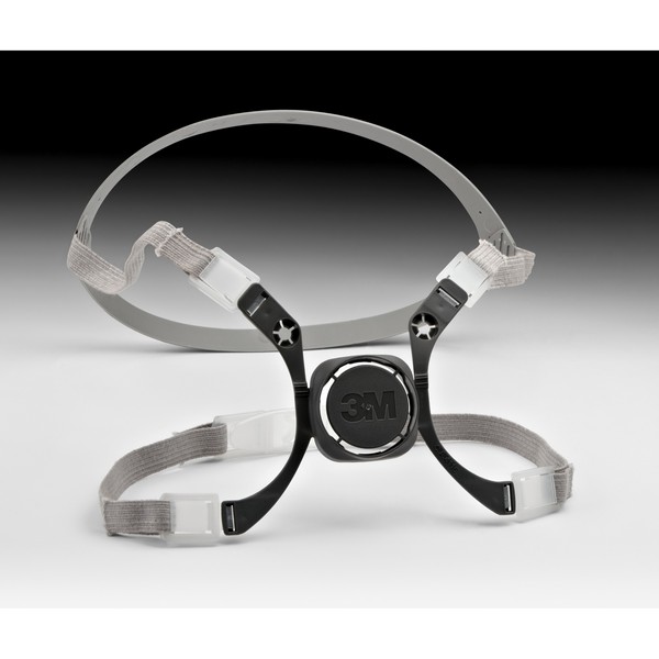 Head Harness Assembly, For Use With: 6000 Series Half Facepiece Respirators, Specifications Met: CE Certified, Black/Gray