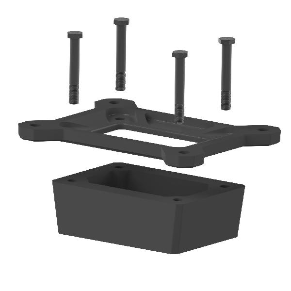 Riser Block Kit, For Use With: HERA® Model HERA45 Size 26 Cast Iron Helical-Hypoid Reducer and High Efficiency Right Angle Gear Drive, Cast Iron