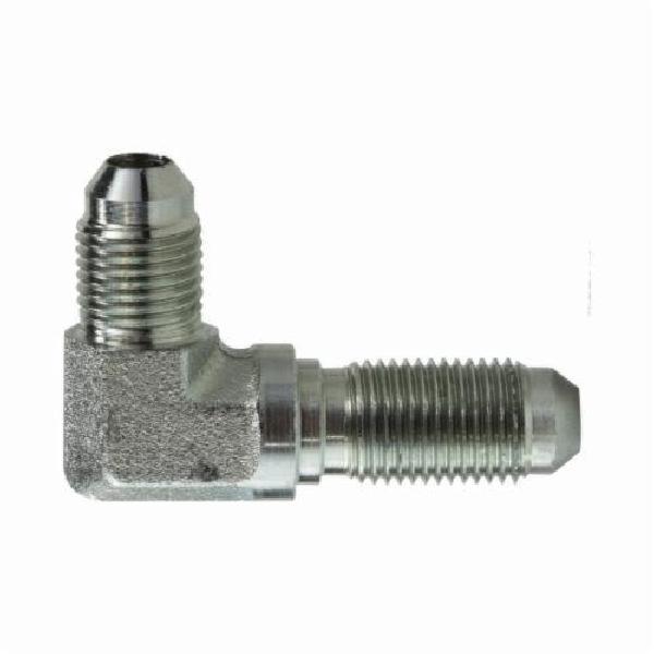 Bulkhead Union Elbow, 3/4-16 Nominal, 37° SAE JIC Flare, Steel