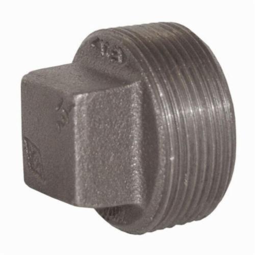 SHP18 Square Head Plug, Fitting/Connector Type: Plug, 1/8-27 Nominal, MNPT, 21/32 Inch Length, Iron