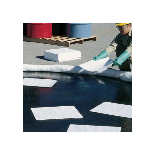 Spill Kit, 95 gal, Drum, White, Fluids Absorbed: Oil-Based Liquids