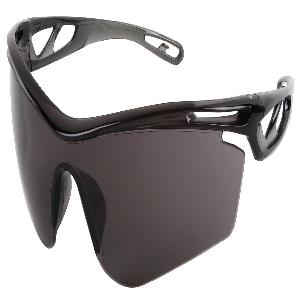 Safety Glasses, Series: Checklite® 4, MAX6® Anti-Fog Lens Coating, Gray Lens, Hollowed Out/Lightweight Frame, Hybrid Temple, Specifications Met: ANSI Z87+/Z87.1