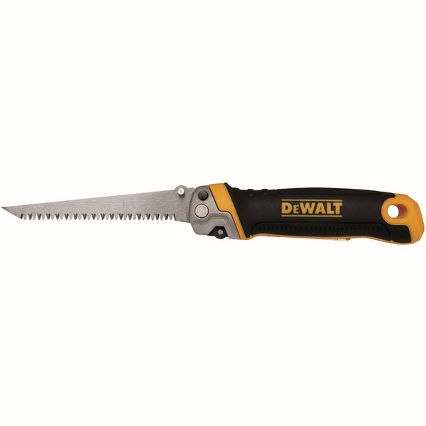Jab/Rasp Saw, 2-in-1 Folding, 5-1/4 in, 4 in Blade Length, Stainless Steel Blade, 8, Triple Ground Teeth, 10-1/2 in Overall Length, Stainless Steel Cutting Edge, Ergonomic Handle, Plastic/Rubber Handle, Drywall Material Application