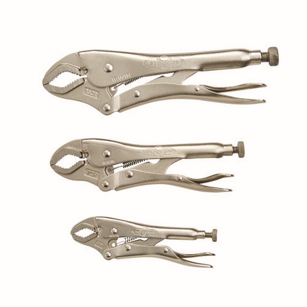 Plier Set, Locking Pliers, 3 Piece, Alloy Steel