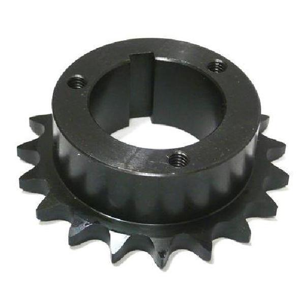 Roller Chain Sprocket, Double Strand Harden Teeth, #80 Chain, 28 Teeth, Split Taper Bushing