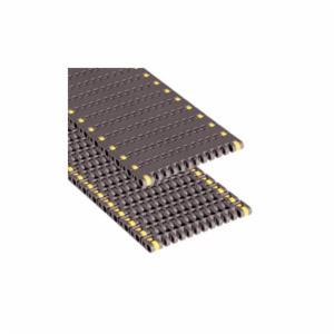 Conveyor Chain, Molded-To-Width Straight Running, Series: 8500, 3/4 in Pitch, 7-1/2 in Plate Width, 0.34 in Plate Thickness, 1 in Minimum Back-Flex Radius, 625 lb Tensile Strength, 10 ft Overall Length, Acetal, Brown