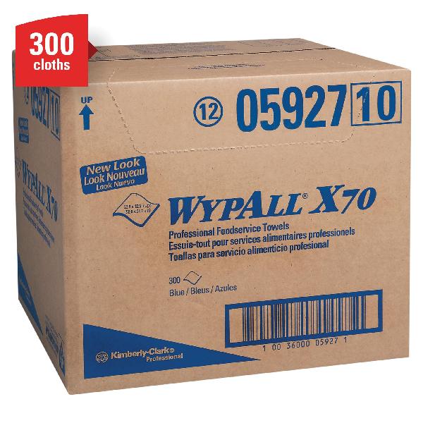 Foodservice Towel, Series: X70, 23-1/2 x 12-1/2 in Size, 300 Sheets Capacity, Blue, Hydroknit*