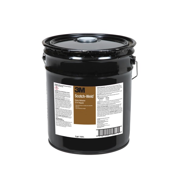 Epoxy Adhesive, 1-Part Regular, Pail Container, 5 gal Container, Epoxy Base, Composition: Epoxy Resin, Aluminum Pigments, Para-Chlorophenyl-Dimethylurea, Dicyandiamide, Amorphous Silica, Synthetic Elastomer, Epoxy Resin, 1,4-Bis[(2,3 Epoxypropoxy)Met