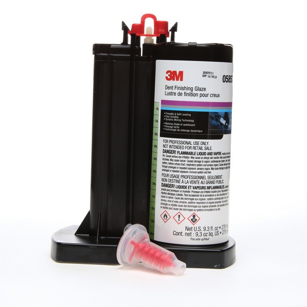 Dent Finishing Glaze, 2-Component 2-Part, 276 mL, Cartridge, Paste