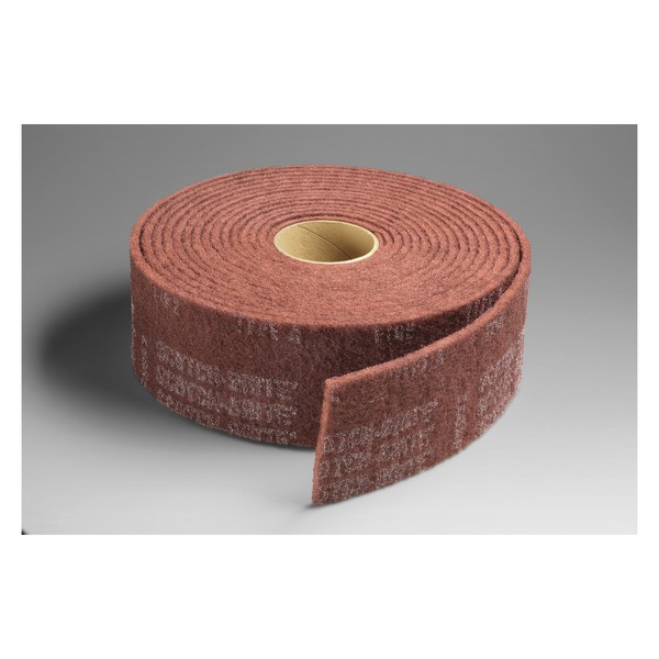 Abrasive Roll, High Strength, 4 Inch Roll Width, 30 ft Roll Length, Medium Grade, Aluminum Oxide Abrasive, Maroon