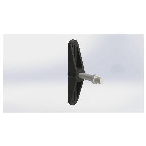 Drive Tensioner, Heavy Duty, Series: BB Series, For Use With: Model SO9 2 Inch Diameter x 13 Inch Length Ground and Polished Idler Shaft, 3/4 Inch Bolt, 23 Inch Length x 4-1/2 Inch Width x 4 Inch Thickness