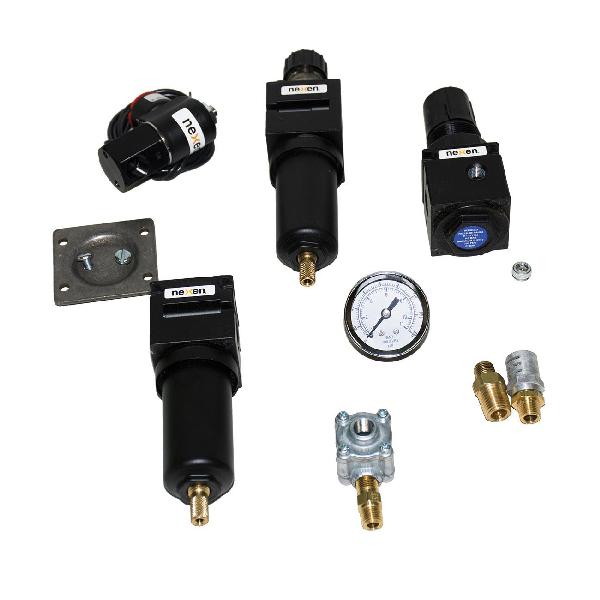 Control Kit, Specifications: 1/4 in NPT Port, 1/4 in In-Line Mount, 0 to 100 psi Operating Pressure, 0.047 in Dia Orifice, Spring Return, Wire Ends/Conduit Connection, 0.055 Cv Factor, 120 VAC 50/60 Hz at 6 W Input Power, Electric Actuation