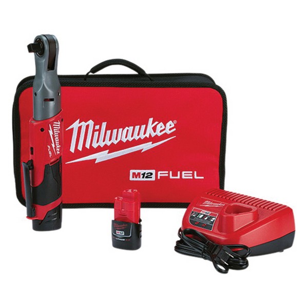 Cordless Fuel Ratchet, Bare Tool/Kit: Kit, 1/2 in Drive, M12 Lithium-Ion Battery, Ergonomic Handle, 11.51 in Overall Length