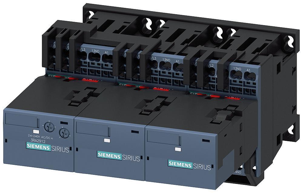 Contactor Assembly, 2nd Generation Ready Assembled, 110/120 VAC Coil, 3 Poles, 50/60 Hz, 11 kW, Auxiliary Contact, 3NO, 3 Auxiliary Contacts, S00, Screw Terminal