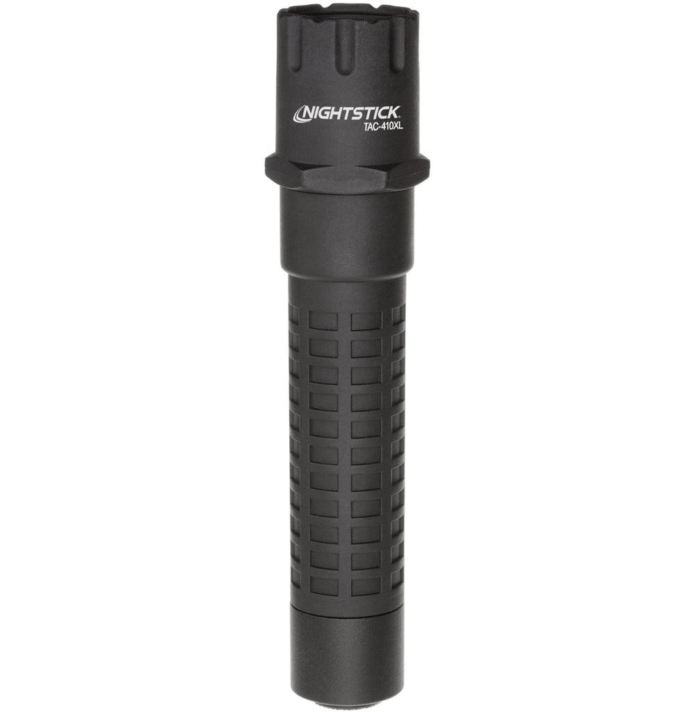 Tactical Flashlight, Series: TAC, 800 Lumens, Focused Beam, 50000 hr Average Life, CR123 Lithium Battery, 2 Batteries, Nylon Polymer Housing Material, IPX7 Enclosure, Black