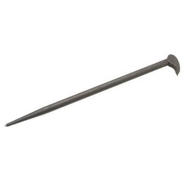 Pry Bar, Rolling Head/Tapered Point Tip, 21 in Overall Length, 5/8 in Overall Width, 3/4 in Dia, High Alloy Steel, Black Oxide