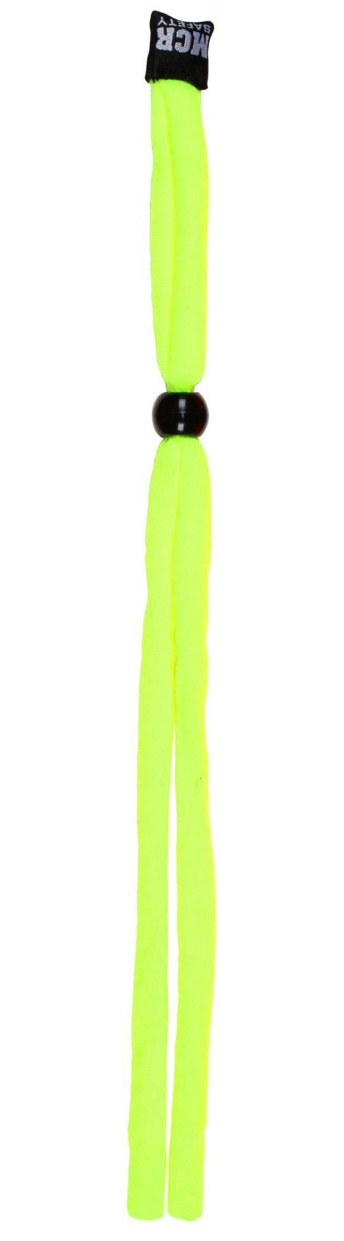 Eyeglass Cord, Face Protection, 28 in Length, Hi-Vis Yellow