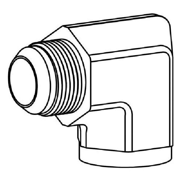 Elbow, Series: 2502, 7/16-20 x 1/8-27 Nominal, 37 deg Male JIC x FNPT End Style, 90 deg Angle, 316 Stainless Steel